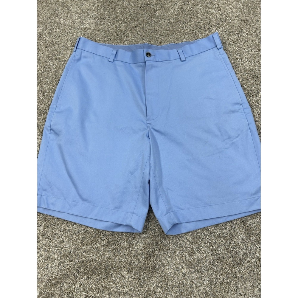 Brooks Brothers Lightweight Advantage Chino Shorts Light Blue Mens Size 35 #0358